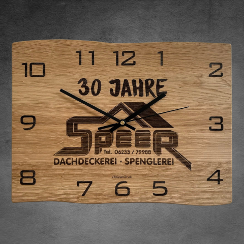 Wanduhr Eckig Personalisiert